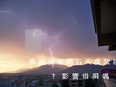 備用金逾期五天還款后，多久能再次使用？影響借唄嗎？